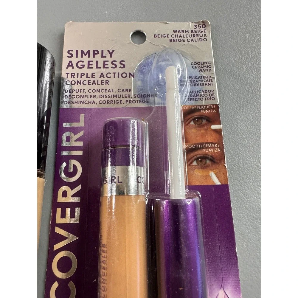 CoverGirl TruBlend Foundation & Simply Ageless Concealer Women L50/350 New Set